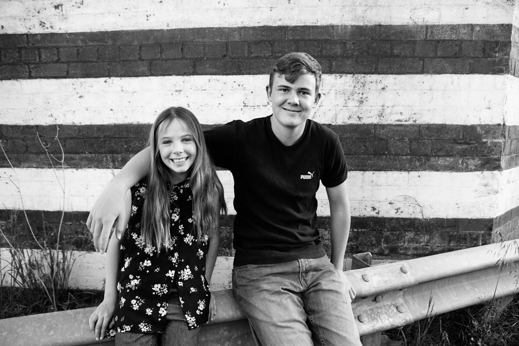 brother & sister family portrait uralla